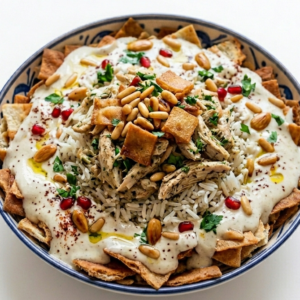 فتة دجاج